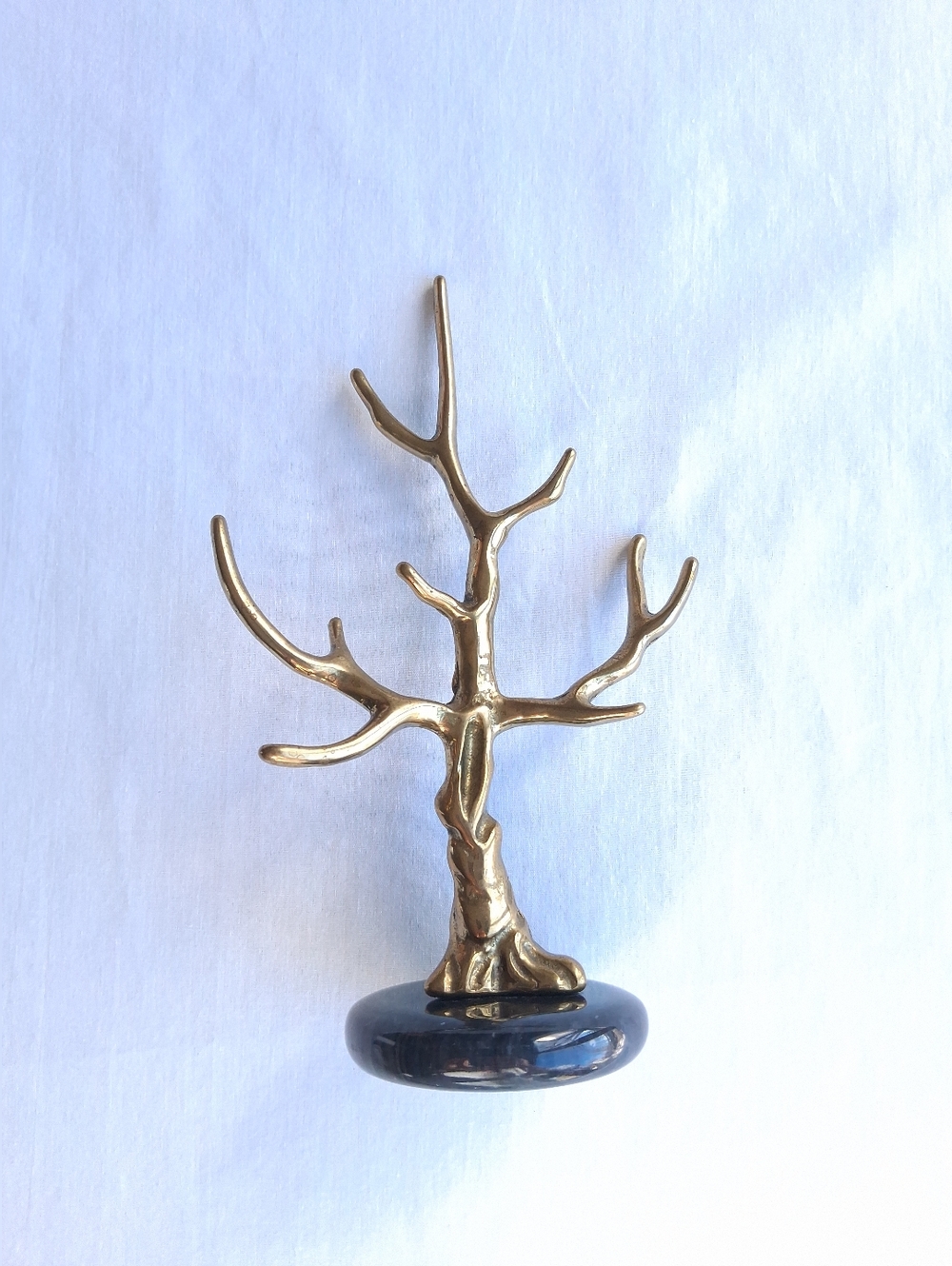 Brass stand Jewelry Tree Ring Holder Small